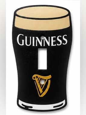 2/$25 3D Printed Guinness Pint Light Switch Cover Bar Wall Plate Decor